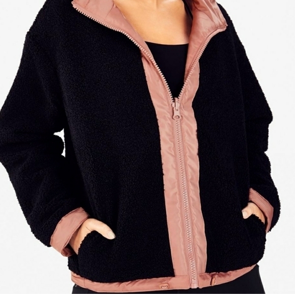 FABLETICS Cher Polar fleece jacket gorpcore reversible NWT - Picture 2 of 9